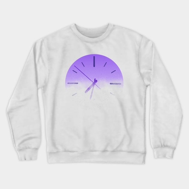 Clouded Time Crewneck Sweatshirt by PsychoBell